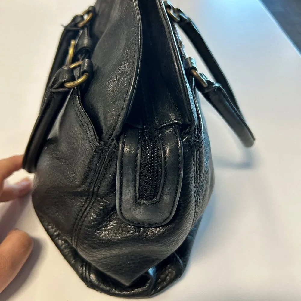 Etienne Aigner Soft Leather Small Top Handle Purse 9" tall x 12" wide x 3" deep - Picture 9 of 10